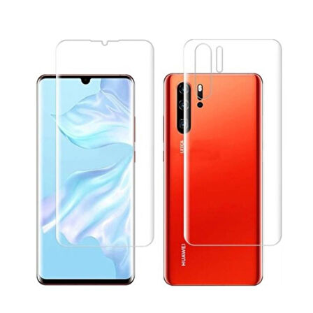 Realme 12 Pro İle Uyumlu Ön-Arka Darbe Emici HD Ekran Koruyucu Kaplama