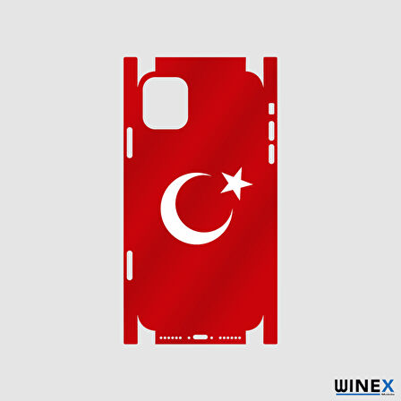 İphone 14 Türk Bayrağı Fullbody Arka Kaplama