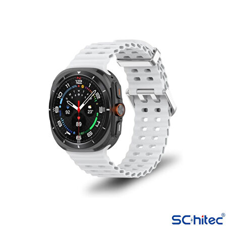 ScHitec Watch Ultra Amoled Ekran WaterProof Akıllı Saat 3 Kordonlu Titanyum Grey 47mm