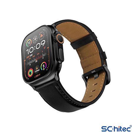 ScHitec Watch Ultra 2 Amoled Ekran WaterProof 3 Kordonlu Akıllı Saat Titanyum Siyah