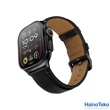 Haino Teko Watch Ultra 2 Amoled Ekran WaterProof 3 Kordonlu Akıllı Saat 1Gb Hafıza Titanyum Siyah