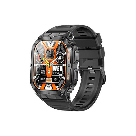 Haino Teko Watch Ultra 3 Amoled Ekran WaterProof 3 Kordonlu Akıllı Saat Titanyum Grey