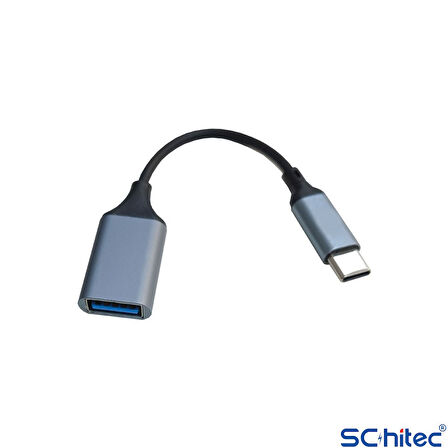 ScHitec Type-C to UsbA Dönüştürücü Adaptör USB3.0 Otg Flash Bellek Okuma Aparatı Adaptör