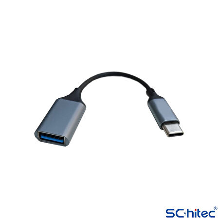 ScHitec Type-C to UsbA Dönüştürücü Adaptör USB3.0 Otg Flash Bellek Okuma Aparatı Adaptör