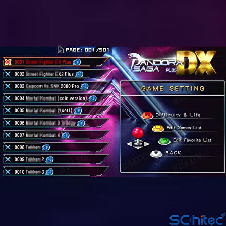 ScHitec 4K Fashion Arcade Station 3D 26800 Oyunlu TV Baglanan Pandora Atari Makinası 