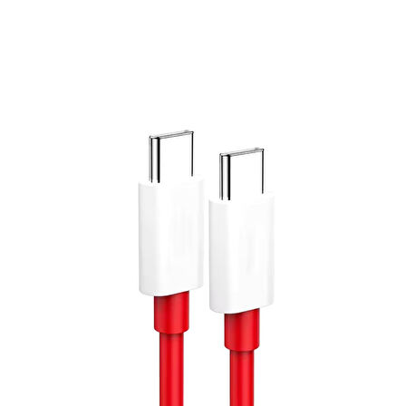 ScHitec 6A 60W Type-C to Type-C Hızlı Data ve Turbo Fast Şarj Kablosu 100cm Kırmızı K321