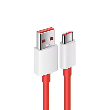 ScHitec 6A 60W UsbA to Type-C Hızlı Data ve Turbo Fast Şarj Kablosu 100cm Kırmızı K323
