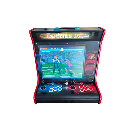 ScHitec 4KHD 3D Pandora 9800 Arcade Oyunlu Taşınabilir Pandora Masaüstü Kabinli 17inç Atari Makinası 