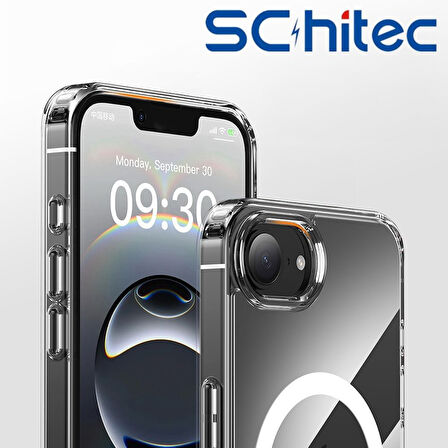 ScHitec İphone 16e Magsafe Özellikli Şeffaf Kılıf 