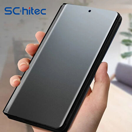 ScHitec Samsung Galaxy Z Fold 5 Darbe Emici Premium Mat Ön Ekran Koruyucu Poliüretan Film
