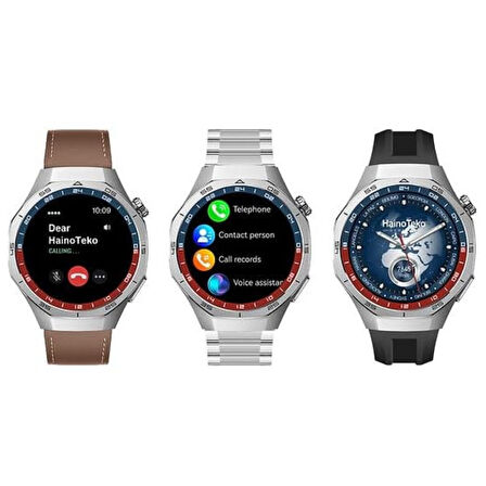 Haino Teko Amoled Ekran WaterProof 3 Kordonlu Akıllı Saat Teko25