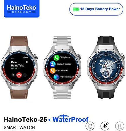 Haino Teko Amoled Ekran WaterProof 3 Kordonlu Akıllı Saat Teko25