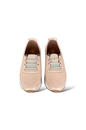 Ortopedik Nefes Alır Yumuşak Günlük Babet Ayakkabı BEJ