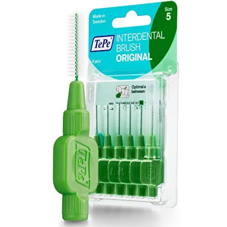 Tepe Blister Yeşil 6lı 08 mm Ara Yüz Fırçası