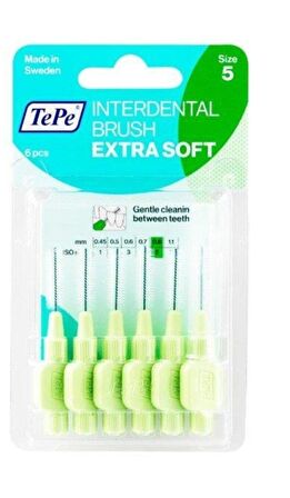 Tepe Blister Extra Arayüz Fırçası 0.8 mm Yeşil 6 lı