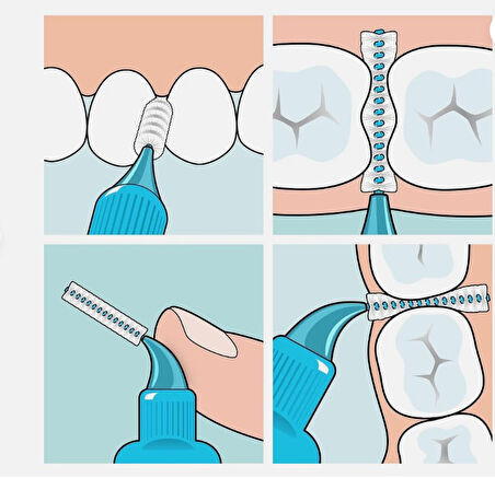 2li Tepe Arayüz Fırçası Kırmızı 0,5 Mm 8'li Paket