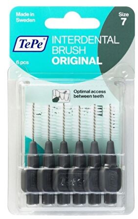 Tepe Blister Arayüz Fırçası 1.5 mm  Siyah 6lı