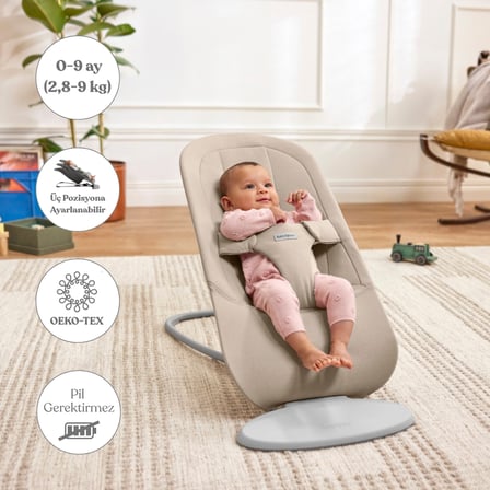BabyBjörn Begin Ana Kucağı Woven Sand Grey