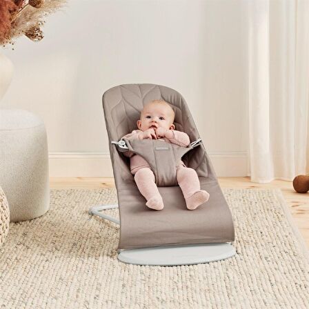 BabyBjörn Bliss Sand Grey Emniyet Kemerli Ana Kucağı