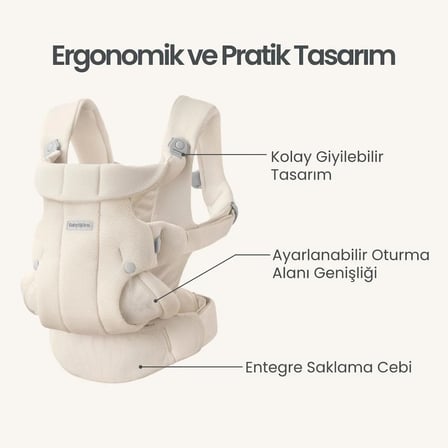 BabyBjörn Kanguru Hold Mesh Cream
