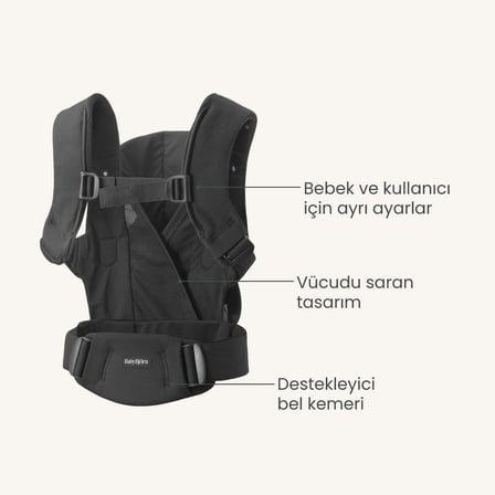 BabyBjörn Kanguru Hold Mesh Black