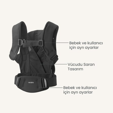 BabyBjörn Kanguru Hold Mesh Black