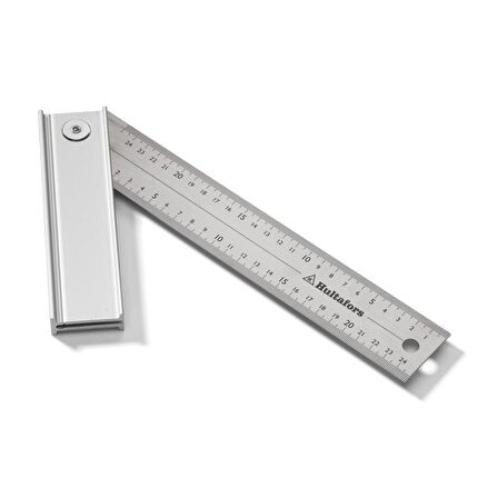 Hultafors QUATTRO25 Ayarlı Üç Açılı Çelik Gönye 250 mm 253103