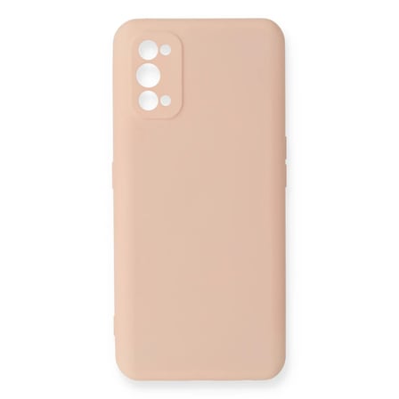 Realme 7 Pro Kılıf Nano içi Kadife Silikon - Pudra