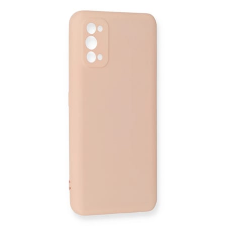 Realme 7 Pro Kılıf Nano içi Kadife Silikon - Pudra