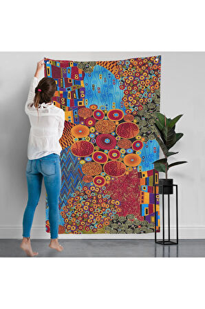 Gustav Klimt - Çiçek Bahçesi Duvar Örtüsü-7318