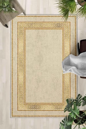 Kaymaz Taban Yıkanabilir Halı – Mutfak, Salon, Yatak Odası için Modern Dijital Baskı Halı (SLN_HALI_