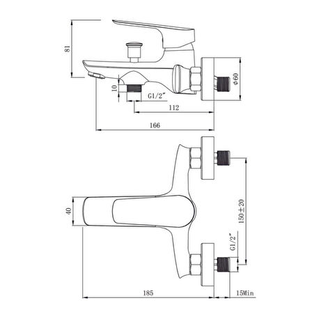 Kale Tandem Banyo Bataryası