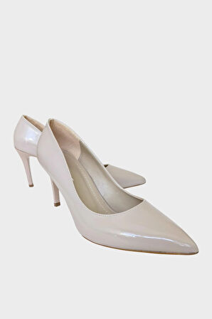 Kadın Klasik Topuklu Ayakkabı KREM