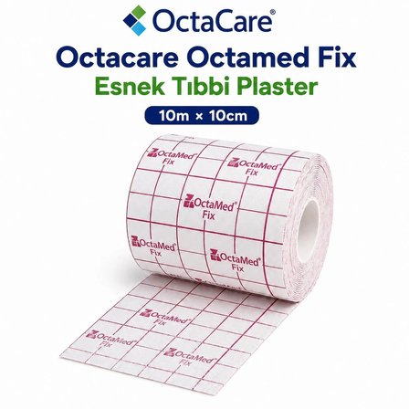 Octacare Octamed Fix Esnek Tıbbi Plaster 10m×10cm (5 Adet)
