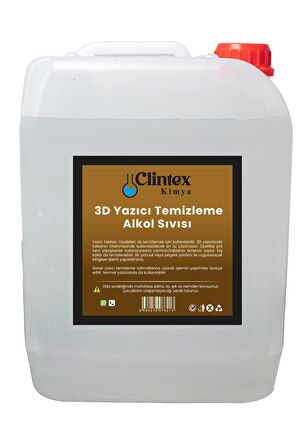 Clintex Kimya 3D Yazıcı Temizleme Alkol Sıvısı 5 Lt