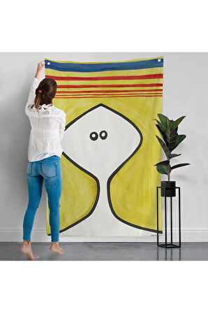 Alexander Calder - Soyut Kafa Duvar Örtüsü - Head-7321