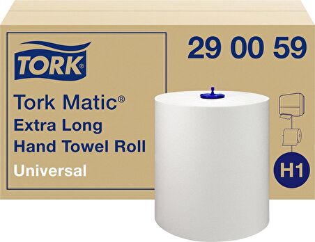 Tork Matic Hareketli Havlu Advanced 280 mt. x 6 Rulo, 21 cm., %100 Selüloz (290059)