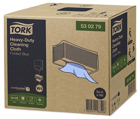 Tork W4 Sistem Temizlik Bezi Ağır Kirler 4 Pkt. x 105 Ad.(530279)