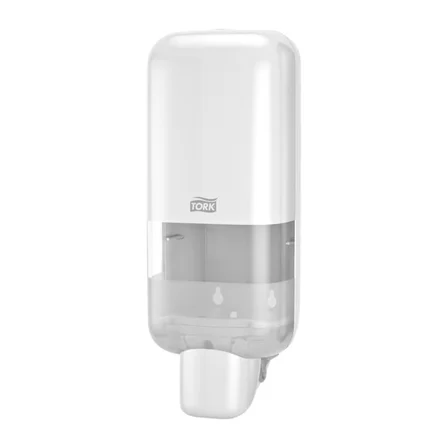 Tork Sıvı Sabun, Köpük Sabun ve Dezenfektan Dispenseri Beyaz S4 Manuel Duvar Tipi (564500) x 6 Adet