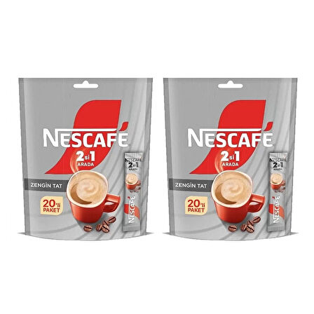 Nescafe 2 si 1 Arada 10 gr 20 li Paket x 2 Adet