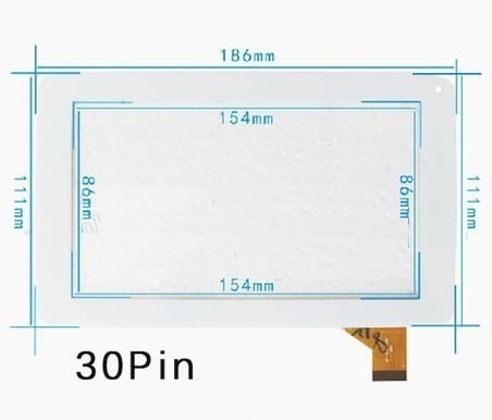 YCF0119, 86V 7" Tablet uyumlu Dokunmatik Siyah