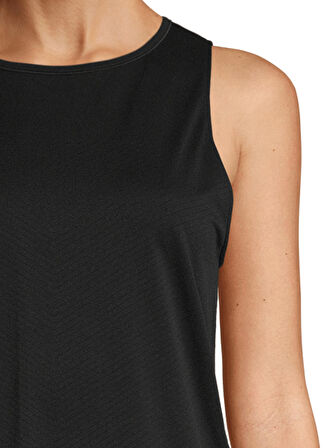 Casall O Yaka  Düz Siyah Kadın Atlet 21114-901 Essential Block Sea