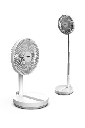 Xenon Smart Katlanabilir Vantilatör Doğal Rüzgar Şarj Edilebilir Bataryalı 4 Hız Kademeli Ultra Sessiz Taşınabilir Ayaklı Fan X6103