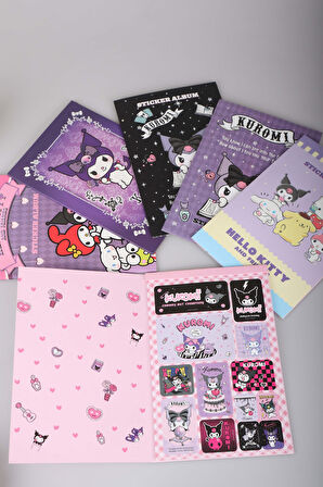 DEKOMUS İLE LİSANSLI YENİ SEZON BEST FRIENDS "TEKLİ" KUROMI,HELLO KITTY,CINNAMOROLL STICKER SET
