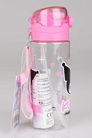 "DEKOMUS ISLAK MENDİL HEDİYELİ" YENİ SEZON LİSANSLI KUROMI TRITAN MATARA 500 ML 