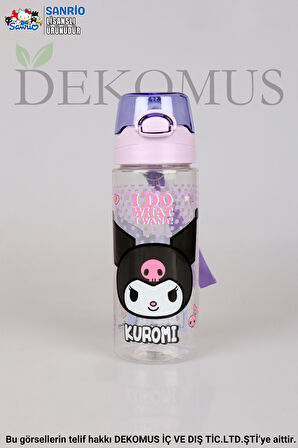 "DEKOMUS ISLAK MENDİL HEDİYELİ" YENİ SEZON LİSANSLI KUROMI TRITAN MATARA 500 ML 