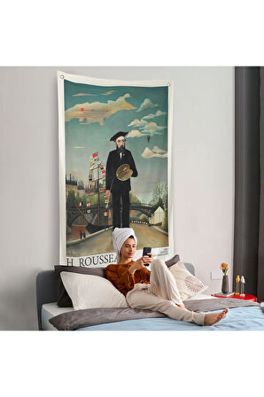 Henri Rousseau Kendi Duvar Örtüsü-7323