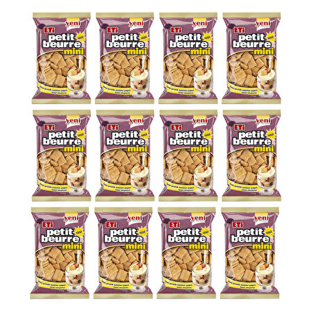 Eti Petit Beurre Mini Bisküvi 175 Gr x 12 Adet
