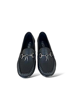 Dolgu Topuk Kadın Babet Ayakkabı SİYAH