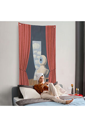 Rene Magritte Belçika Sürrealizim Shekspare Duvar Örtüsü-7327